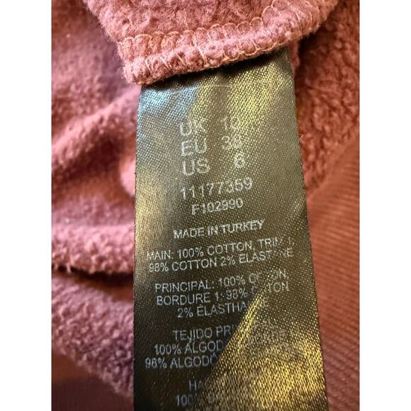 ASOS Design Plum Hoodie Sweatshirt Top Shirt 100% cotton Women Size 6 - Picture 6 of 9